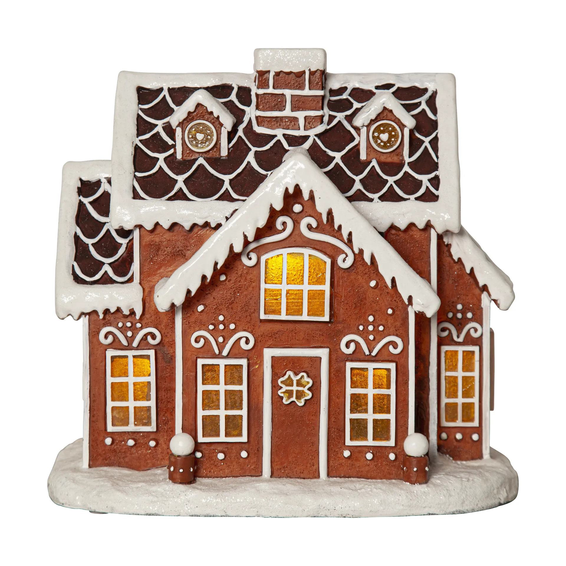Πανοραμικός φωτισμός Χριστουγέννων Gingerville, Καφέ Star Trading