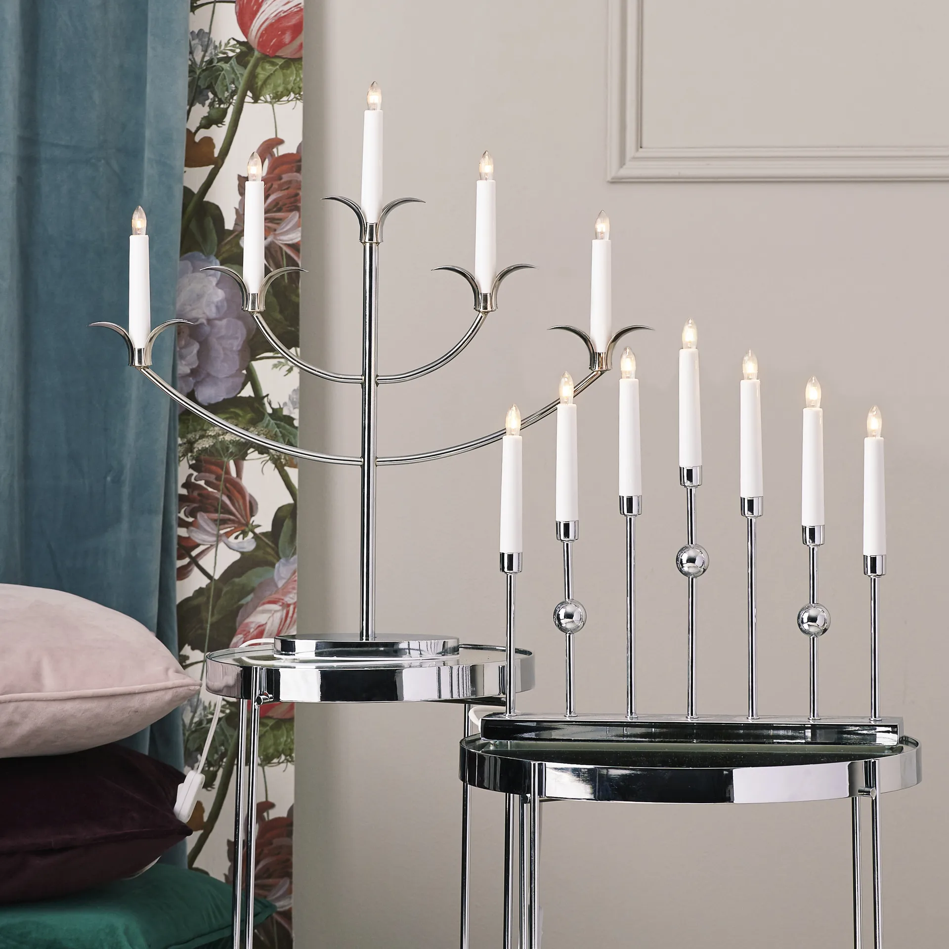 Αψίδα κεριών Gustavo, κρώμιο Star Trading