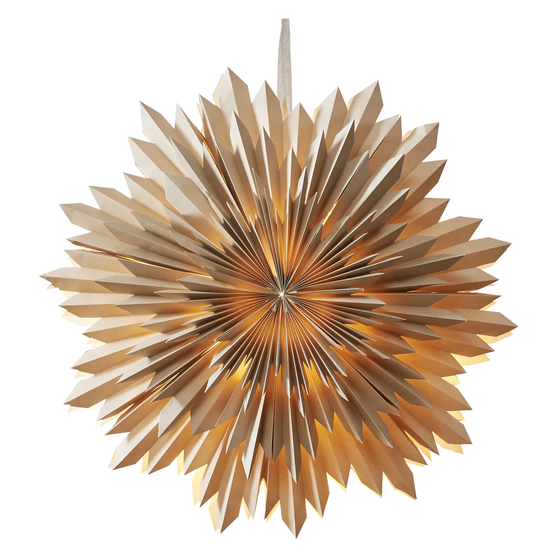 Ice αστέρι της έλευσης Ø50 εκ, Beige Star Trading