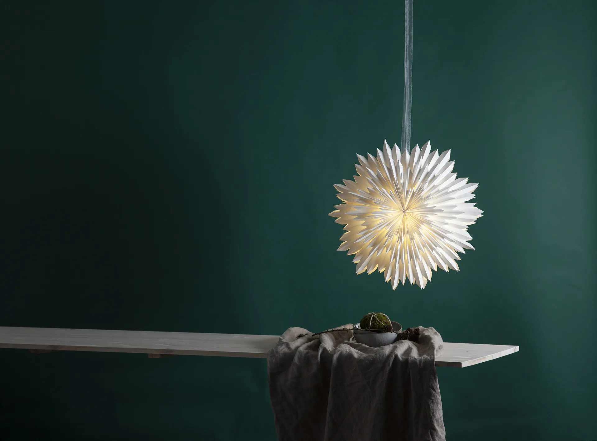 Ice αστέρι της έλευσης Ø50 εκ, άσπρο Star Trading