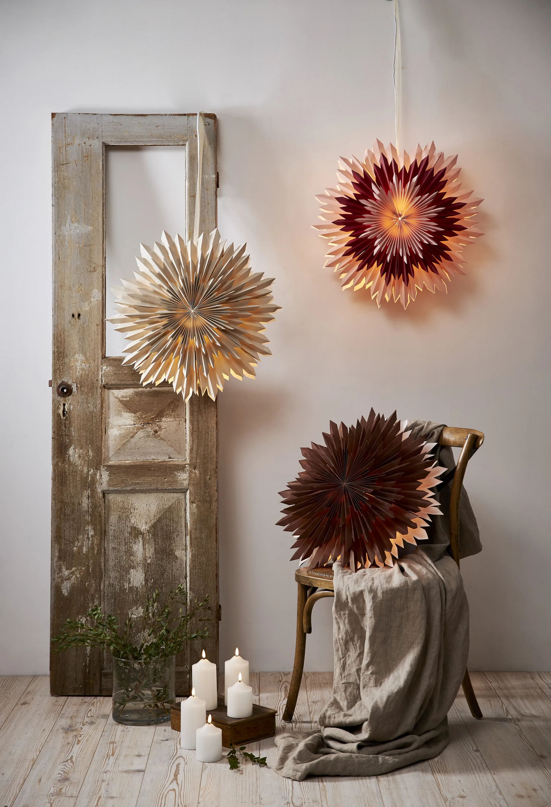 Ice αστέρι της έλευσης Ø50 εκ, Ροζ Star Trading