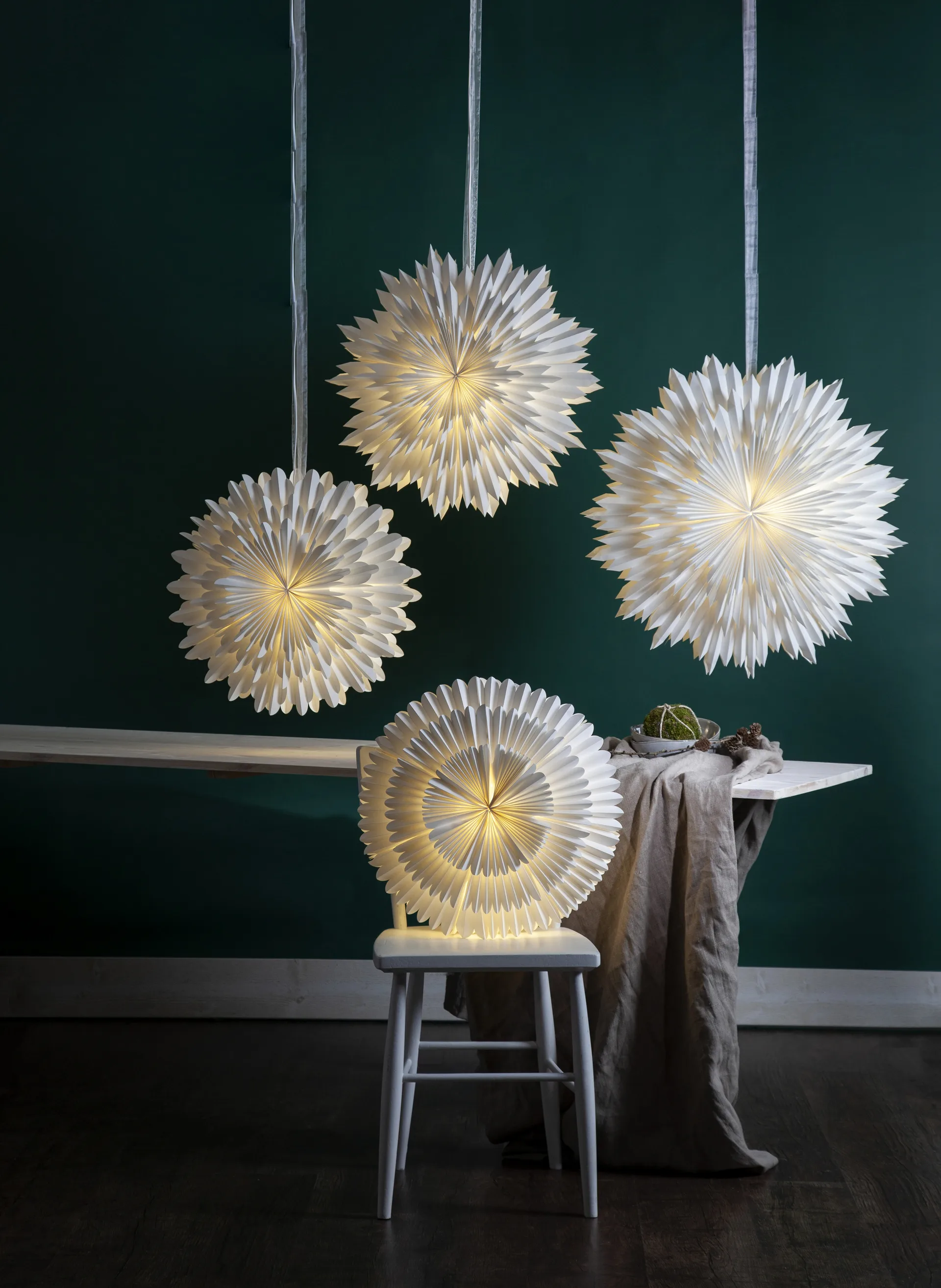 Χριστουγεννιάτικο Αστέρι Ice Ø70 cm, Λευκό Star Trading