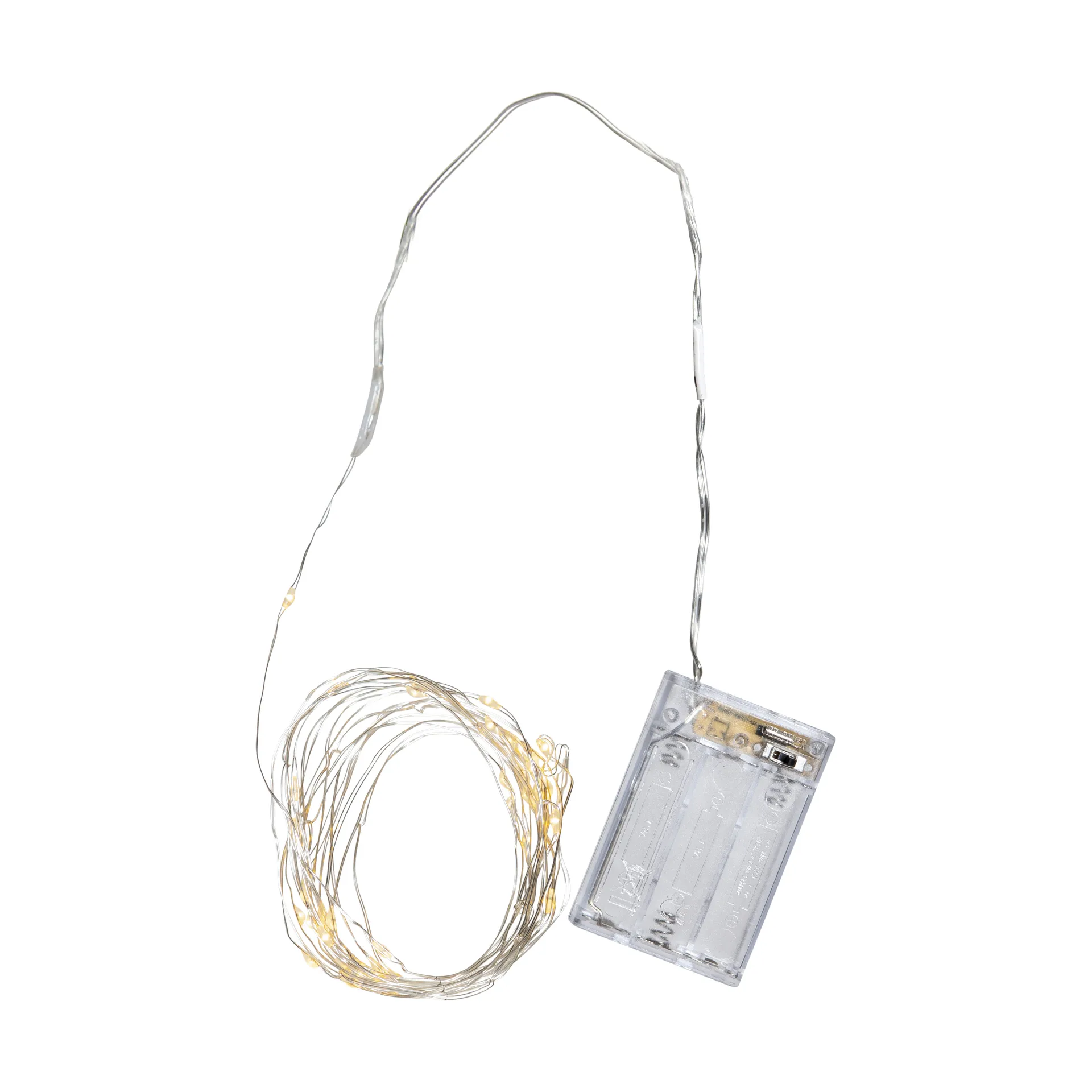 Συνδεδεμένα φωτάκια LED με μπαταρία, 4 m, ασημένιο σύρμα Star Trading