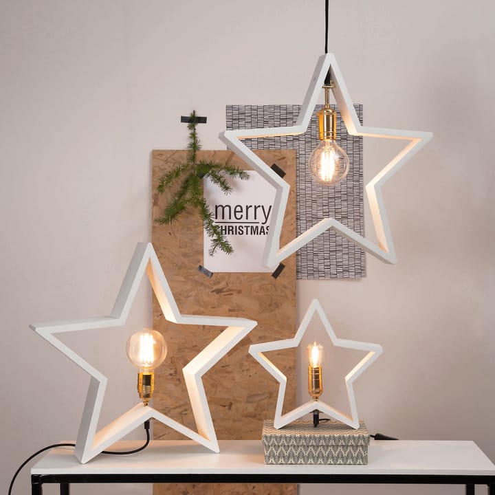 Lysekil αστέρι Χριστουγέννων για τραπέζι 48 cm - Λευκό - Star Trading