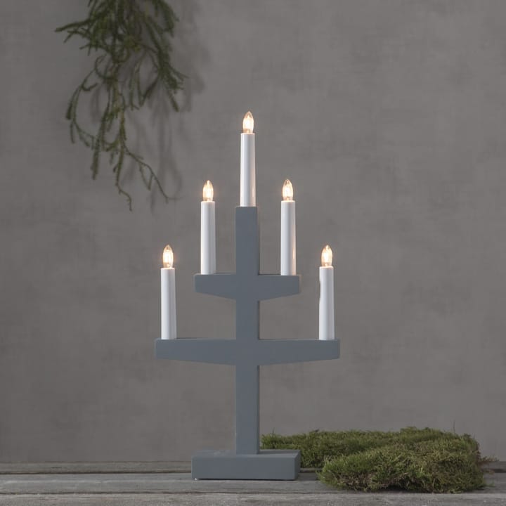 Αψίδα κεριών Trapp advent 46 cm, Γκρι Star Trading