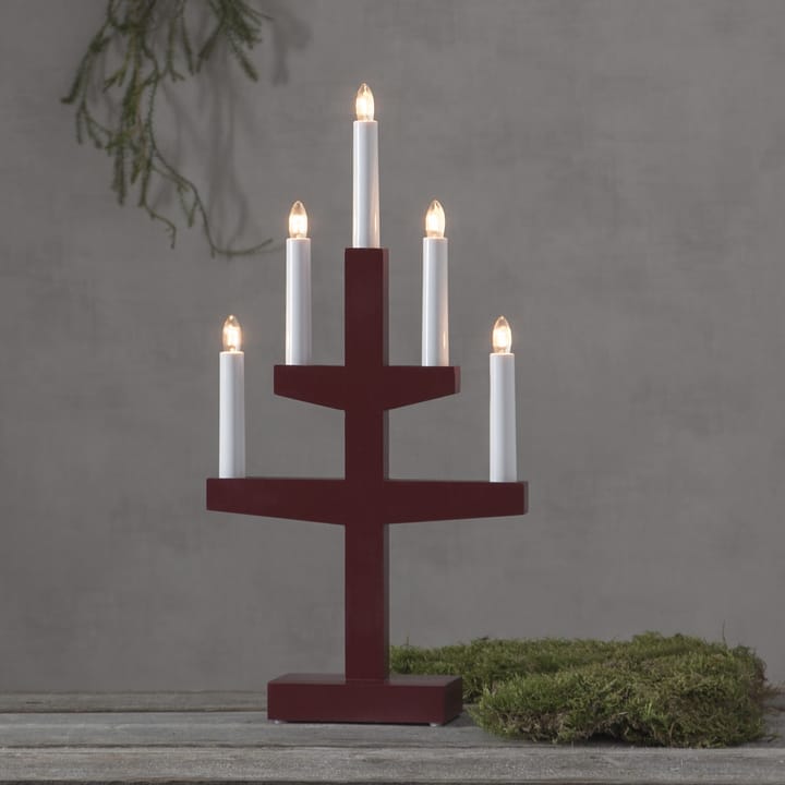 Αψίδα κεριών Trapp advent 46 cm, Κόκκινος Star Trading