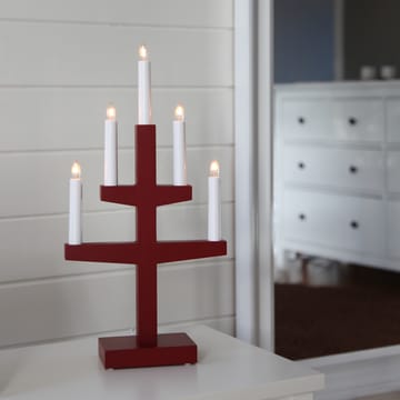 Αψίδα κεριών Trapp advent 46 εκ - Κόκκινος - Star Trading