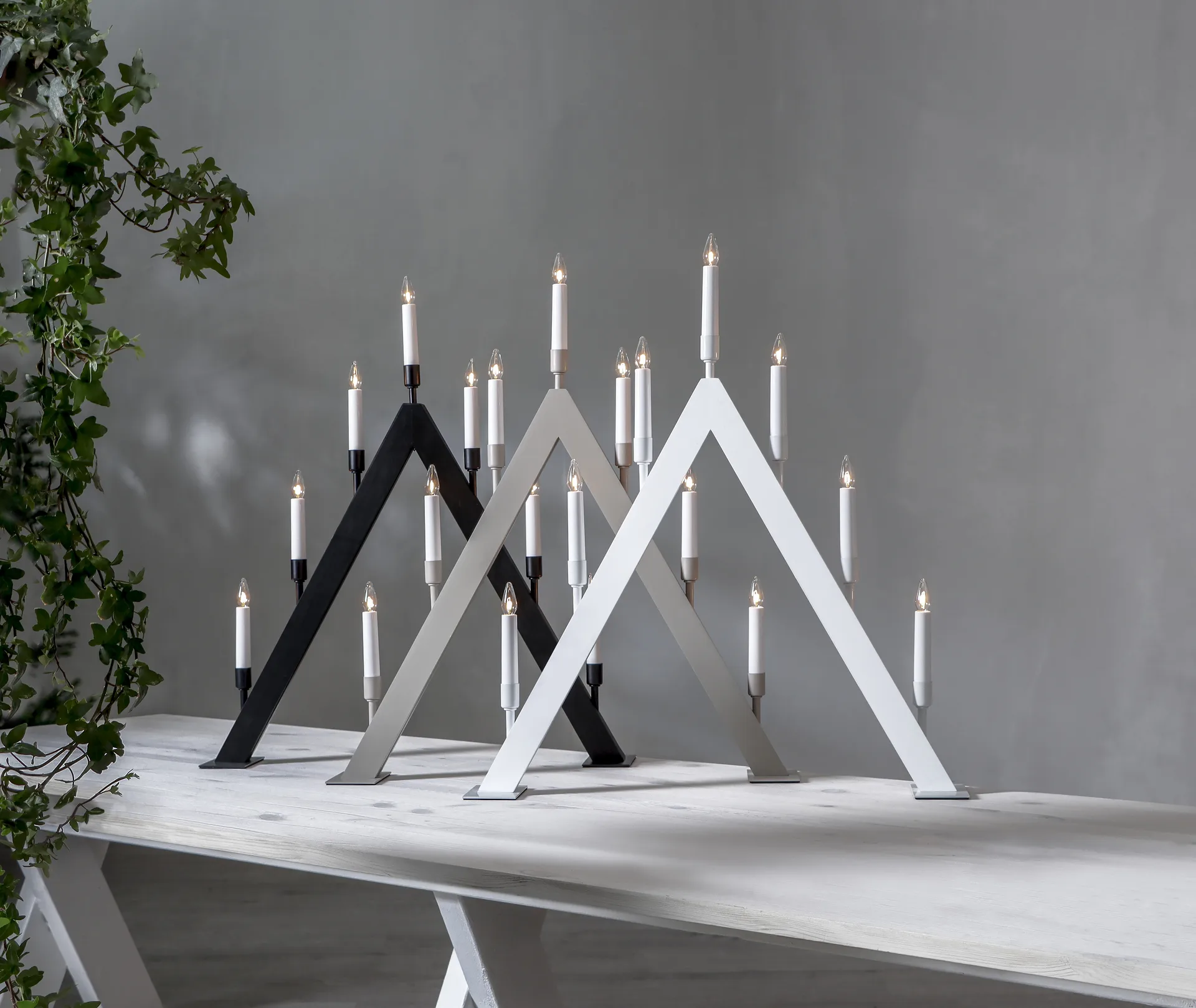 Vind A Χριστουγεννιάτικο κηροπήγιο, Λευκό Star Trading