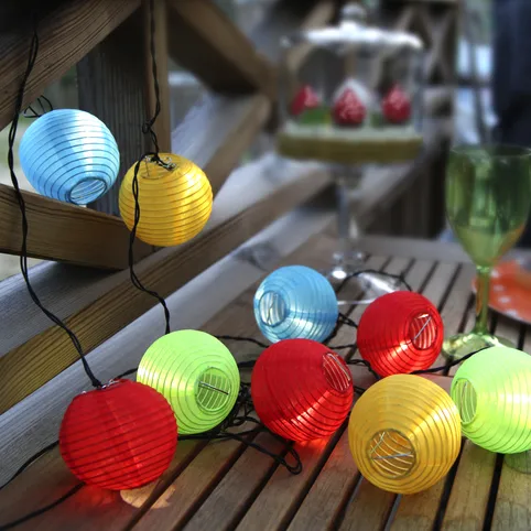 Γιορτινά φωτάκια με λεπτό καλώδιο, Πολύχρωμο Star Trading