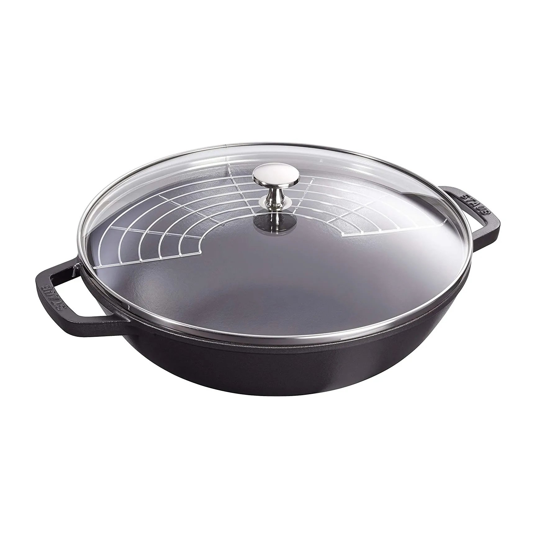 Γουόκ με γυάλινο καπάκι Ø30 cm 0,7 l, Μαύρο STAUB
