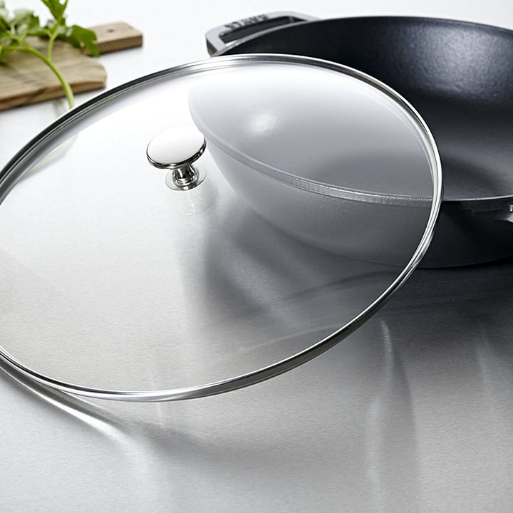 Γουόκ με γυάλινο καπάκι Ø30 cm 0,7 l, γκρι STAUB