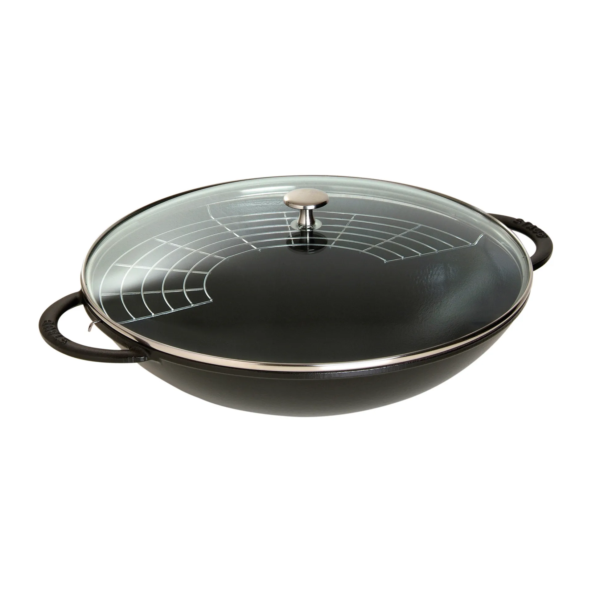 Γουόκ με γυάλινο καπάκι Ø37 cm 0,7 l, Μαύρο STAUB