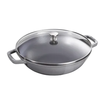 Γουόκ με γυάλινο καπάκι Ø37 cm 0,7 l - γκρι - STAUB
