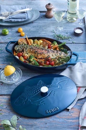 La Mer oval κατσαρόλα- τρεις στρώσεις εμαγιέ - 32 cm - STAUB