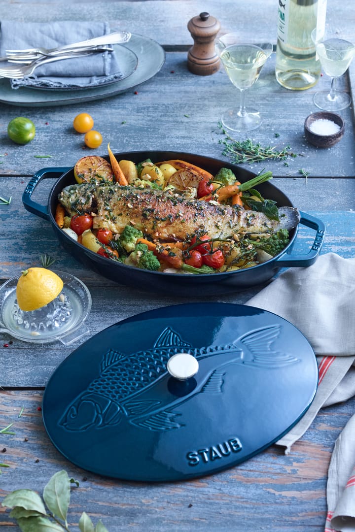 La Mer oval κατσαρόλα- τρεις στρώσεις εμαγιέ, 32 cm STAUB