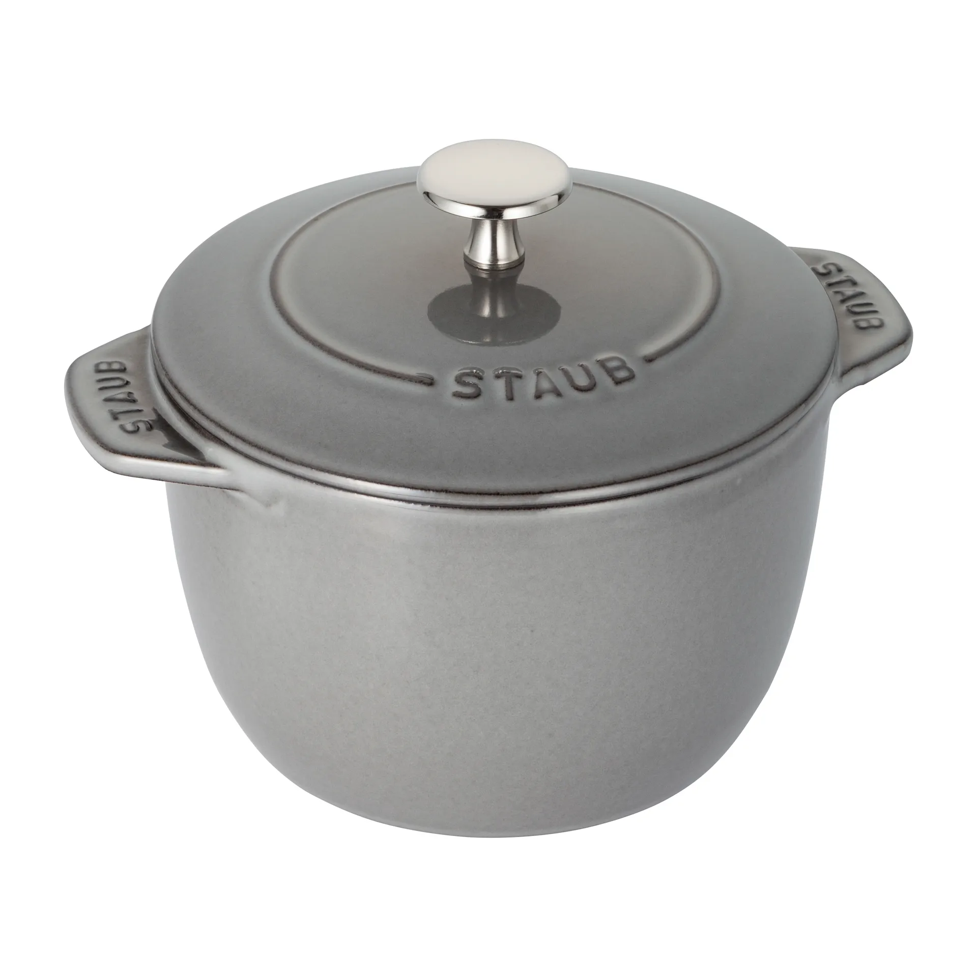 Rice κοκότ από χυτοσίδηρο 1,6 L, γκρι STAUB