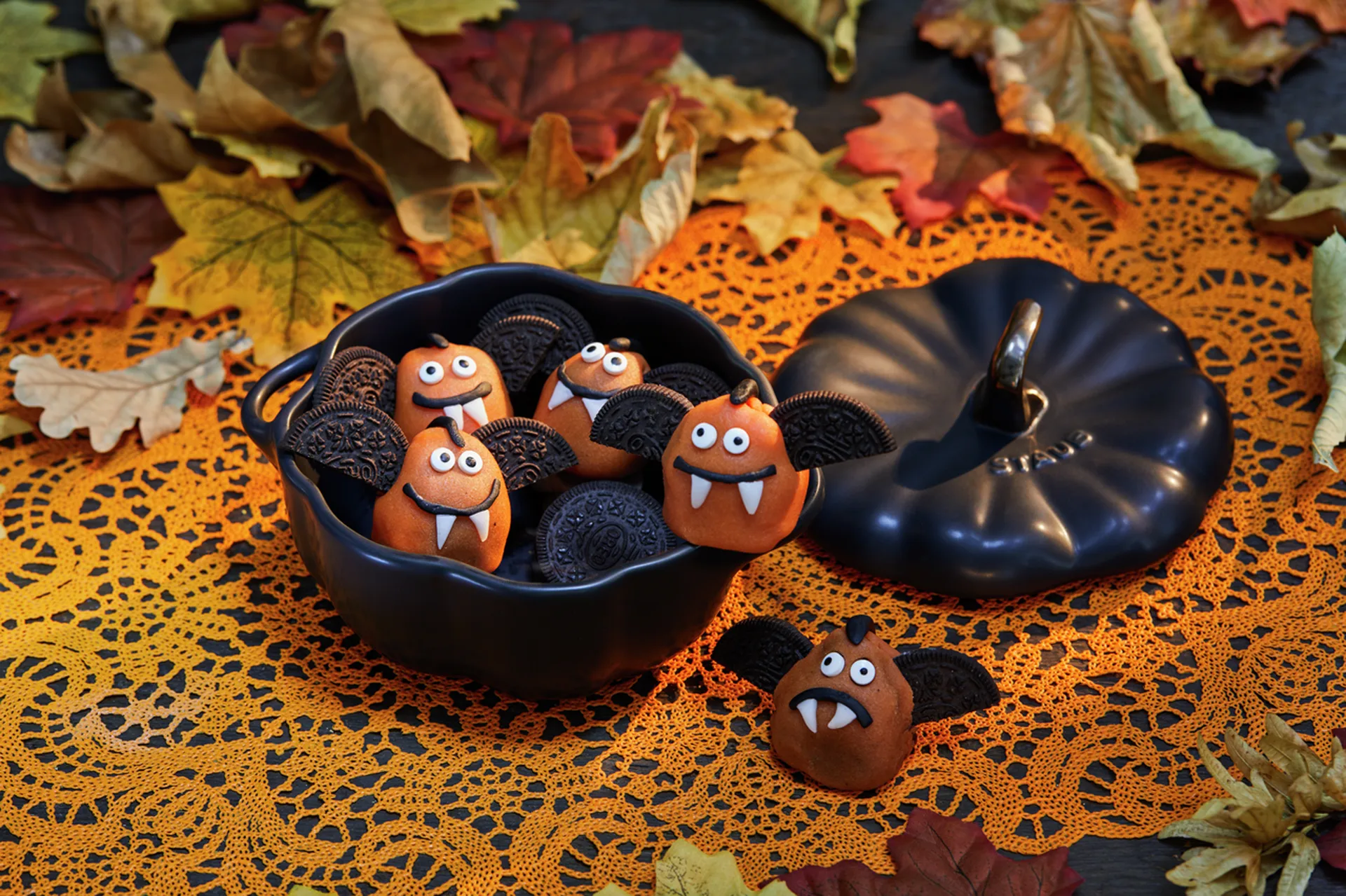 Staub κεραμική γάστρα κολοκύθα μαύρο, 0,47 L STAUB