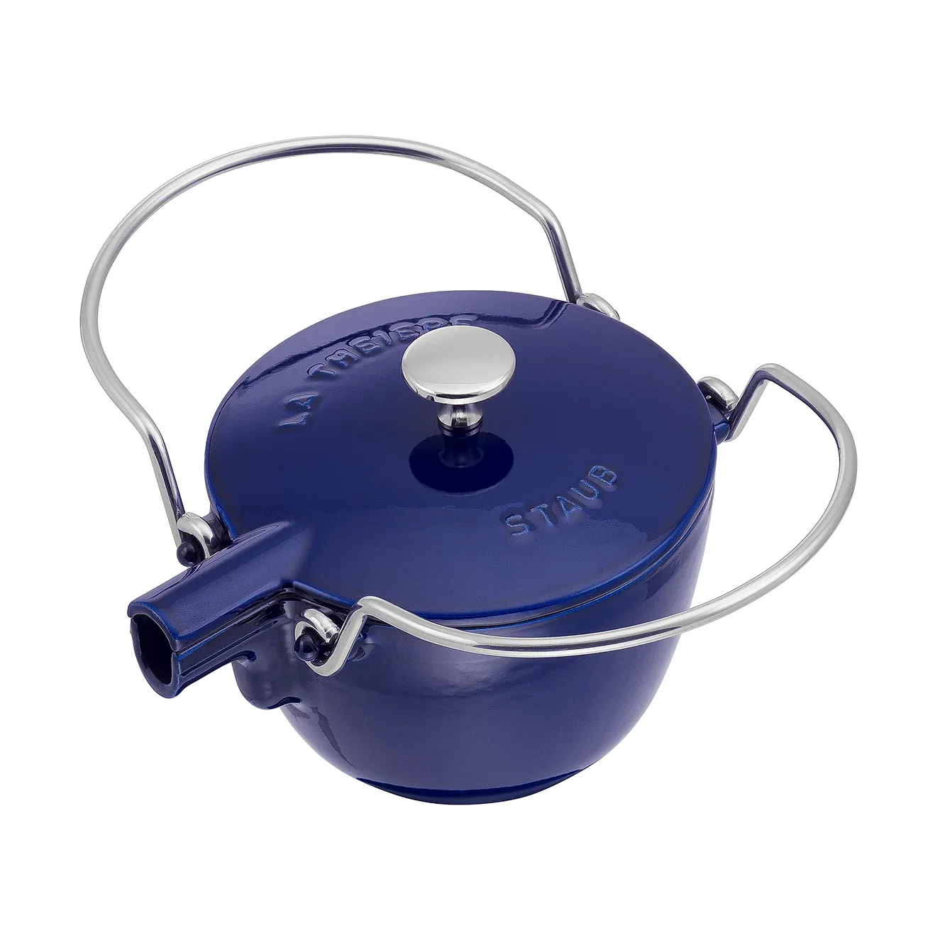 Staub τσαγιέρα μαντεμένια στρογγυλή 1,15 L, Σκούρο μπλε STAUB