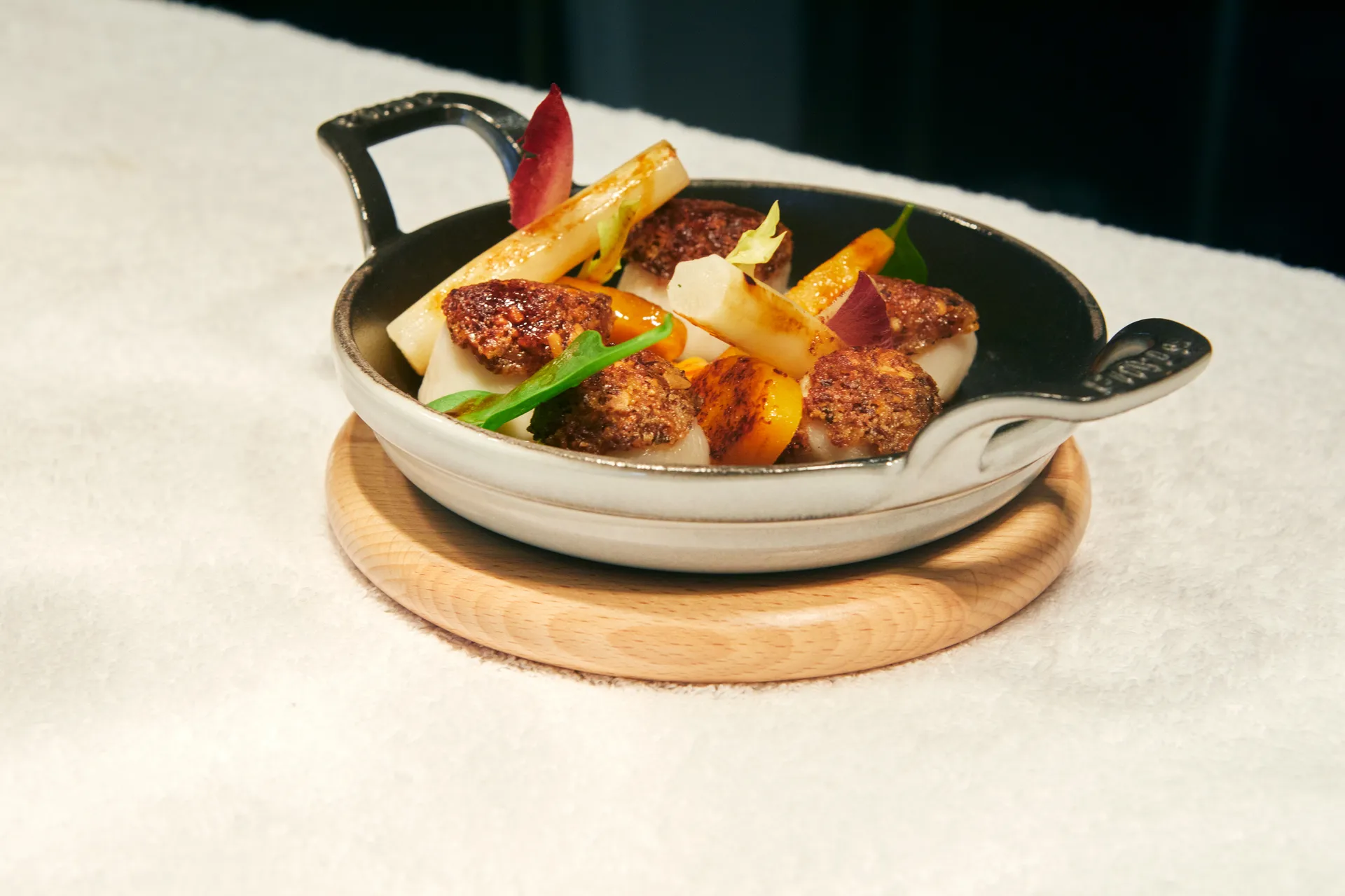 Staub στρογγυλό σκεύος χυτοσίδηρο Ø12 εκ., Γραφίτης γκρι STAUB