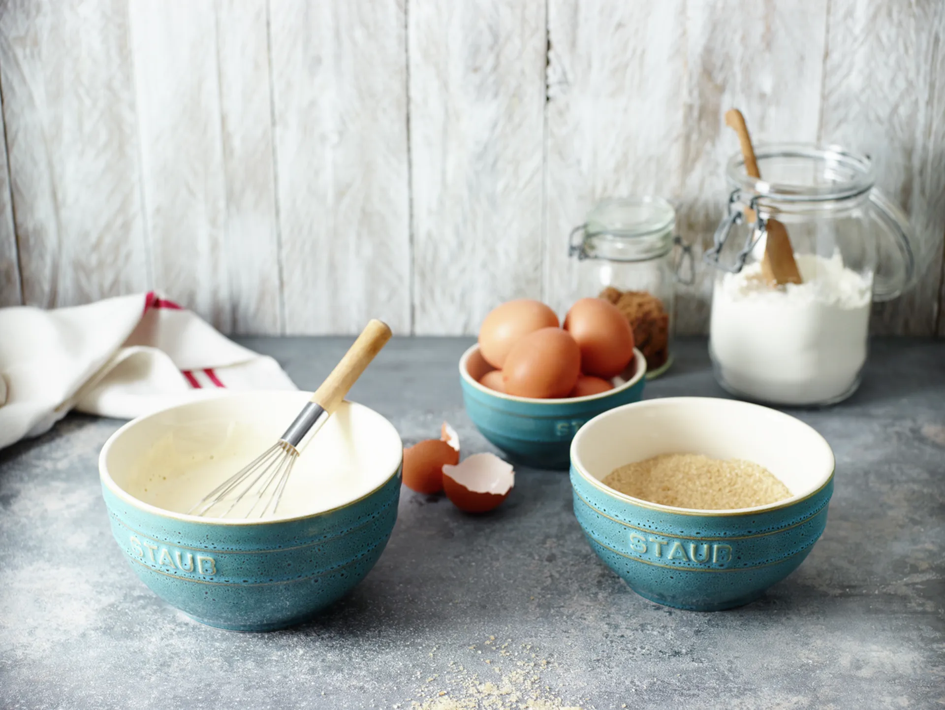 Staub σετ μπολ 14 cm συσκευασία 4 τεμαχίων, Antique turquoise STAUB