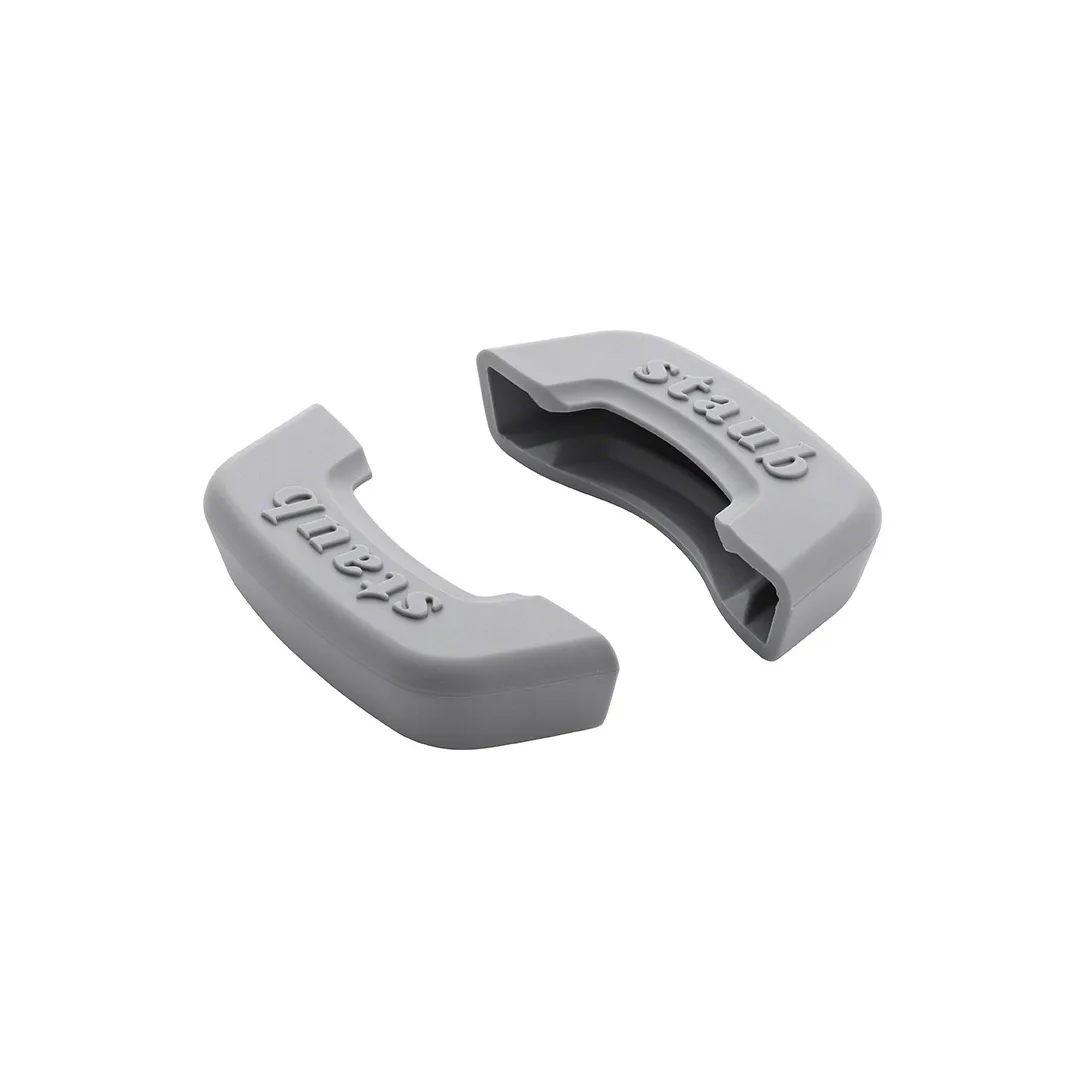 Staub λαβή σιλικόνης για κατσαρόλα συσκευασία 2 τεμαχίων, γκρι STAUB