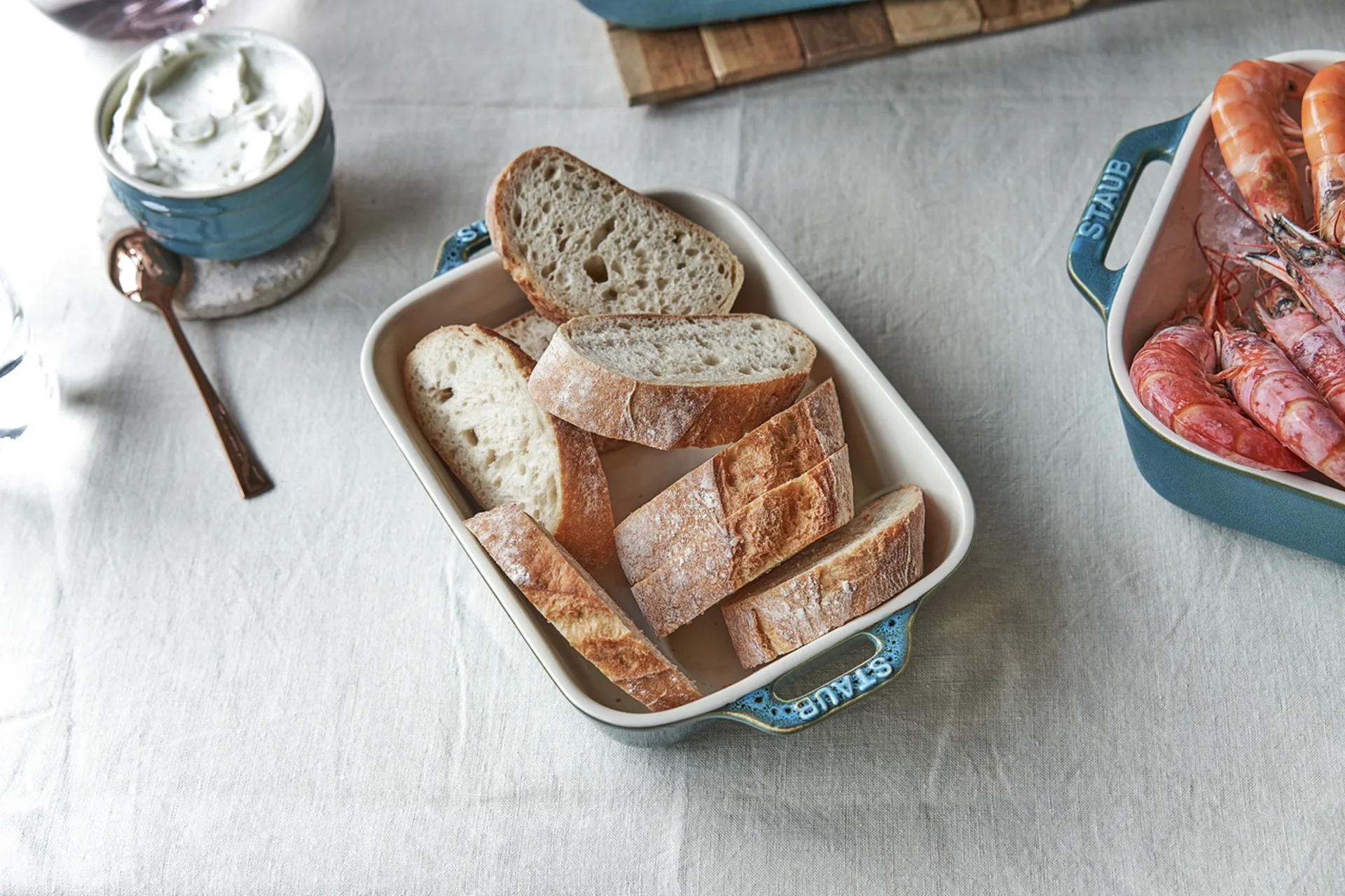 Staub ταψιά 3 τεμάχια, Antique turquoise STAUB