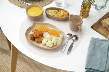 Staub παιδικά σερβίτσια 4 κομμάτια - Καφέ - STAUB