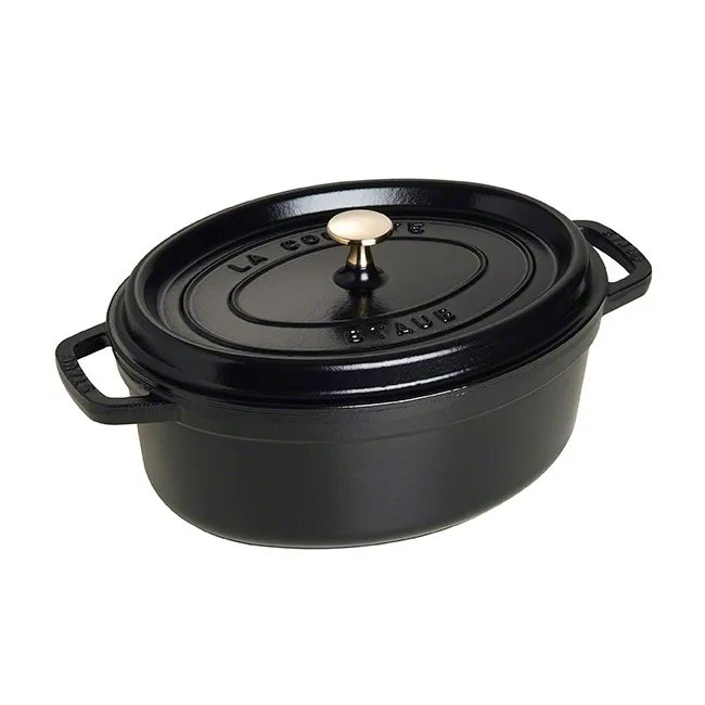 Staub οβάλ γάστρα 4.2 l, μαύρο STAUB