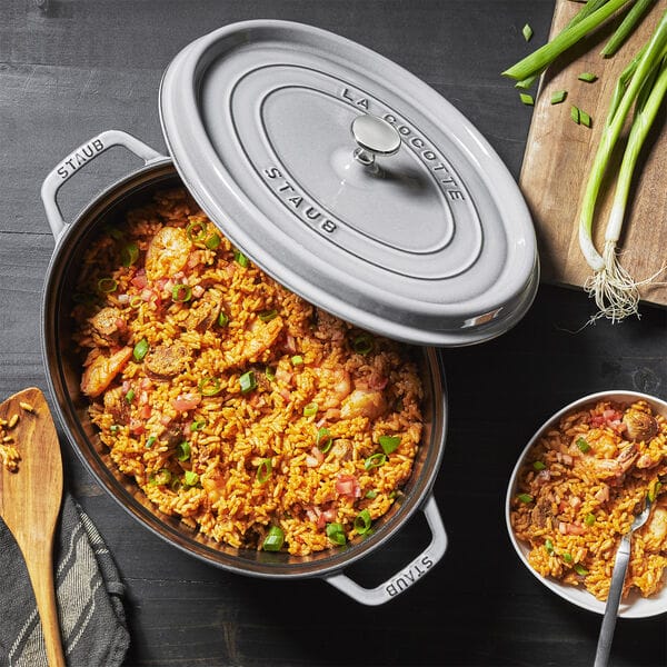 Staub οβάλ γάστρα 4.2 l, γκρι STAUB