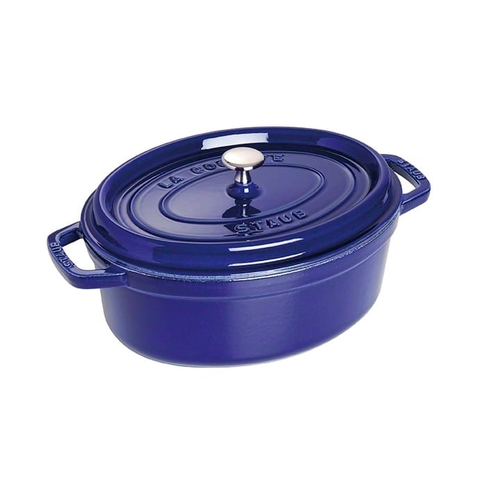 Staub οβάλ γάστρα. Τρεις στρώσεις εμαγιέ 4.2 l - σκούρο μπλε - STAUB