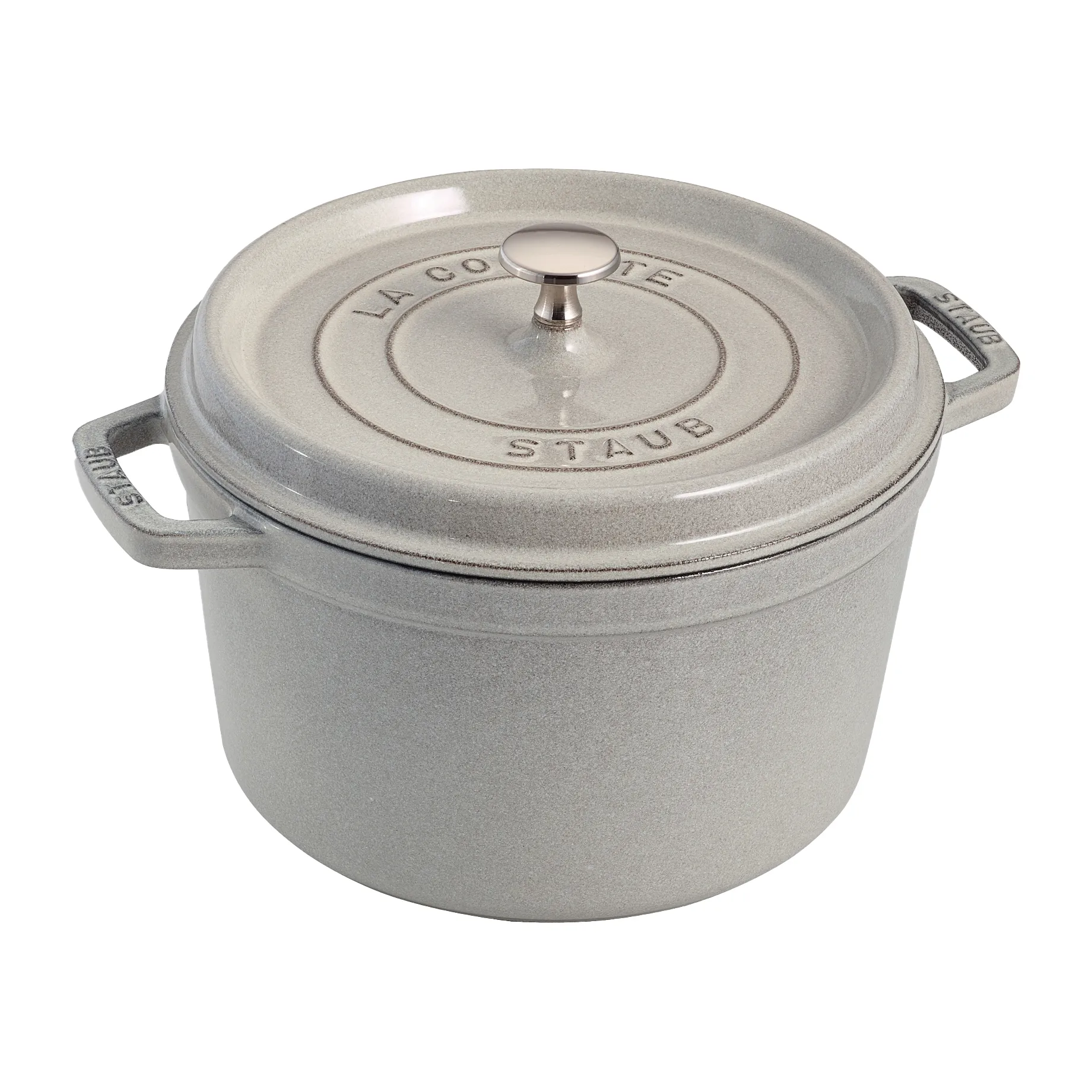 Staub στρογγυλή κατσαρόλα ψηλού μοντέλου 4,8 L, White Truffle STAUB