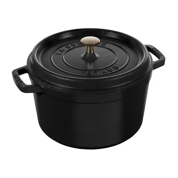 Staub στρογγυλή κατσαρόλα ψηλού μοντέλου 4,8 L - Ματ μαύρο - STAUB