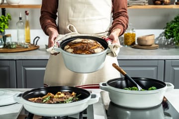 Staub Σετ κατσαρόλα και κατσαρόλες στοιβαζόμενα 5 τεμάχια - White truffle - STAUB