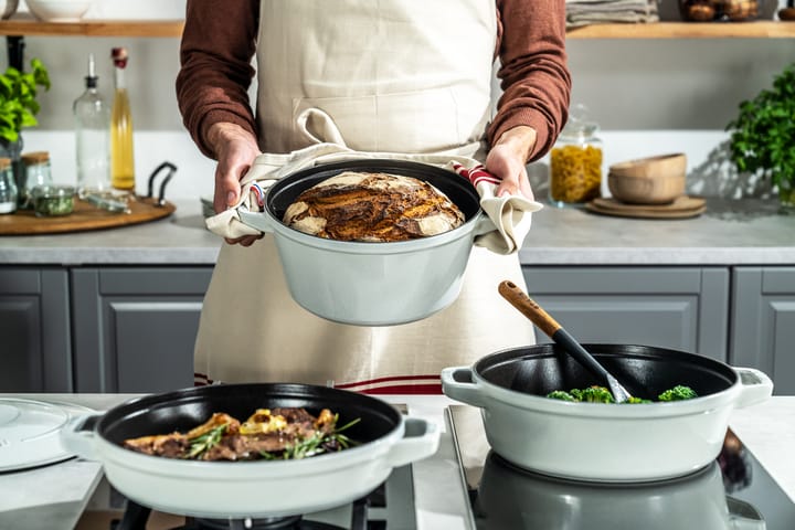 Staub Σετ κατσαρόλα και κατσαρόλες στοιβαζόμενα 5 τεμάχια, White truffle STAUB