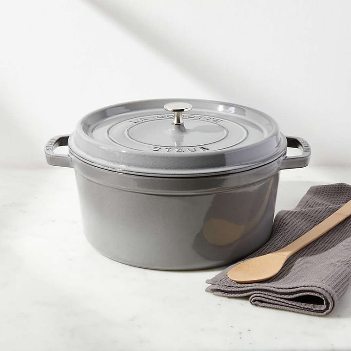 Staub στρογγυλή γάστρα 5.2 l, γκρι STAUB