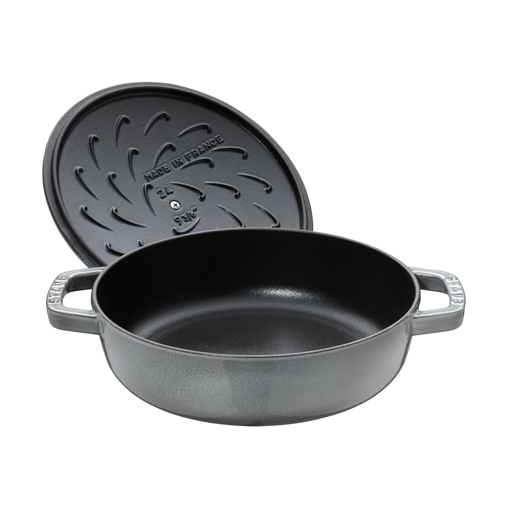 Staub Chistera γάστρα μαντεμένια Ø24 εκ., Γραφίτης γκρι STAUB