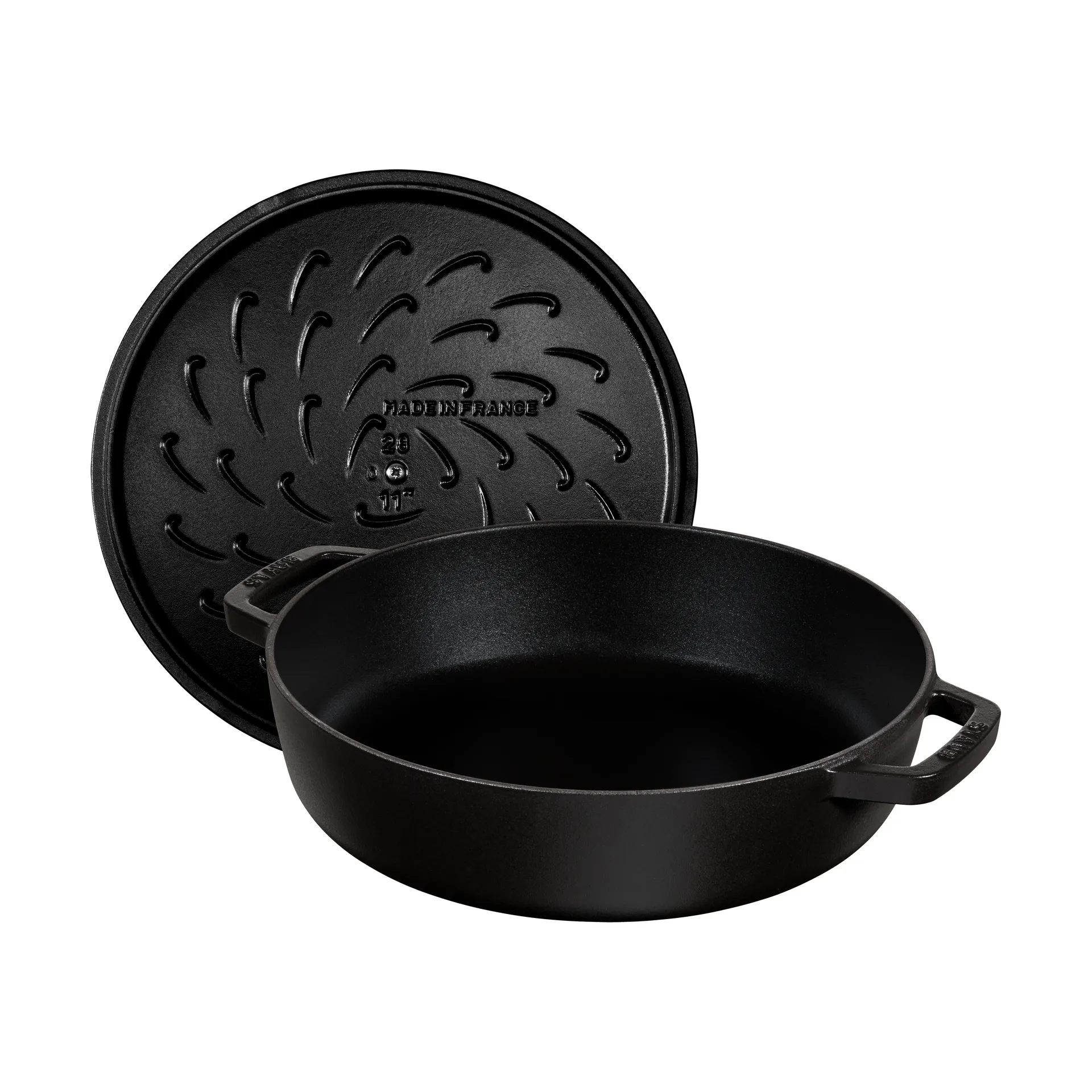 Staub Chistera γάστρα μαντεμένια Ø24 εκ., Μάυρο STAUB