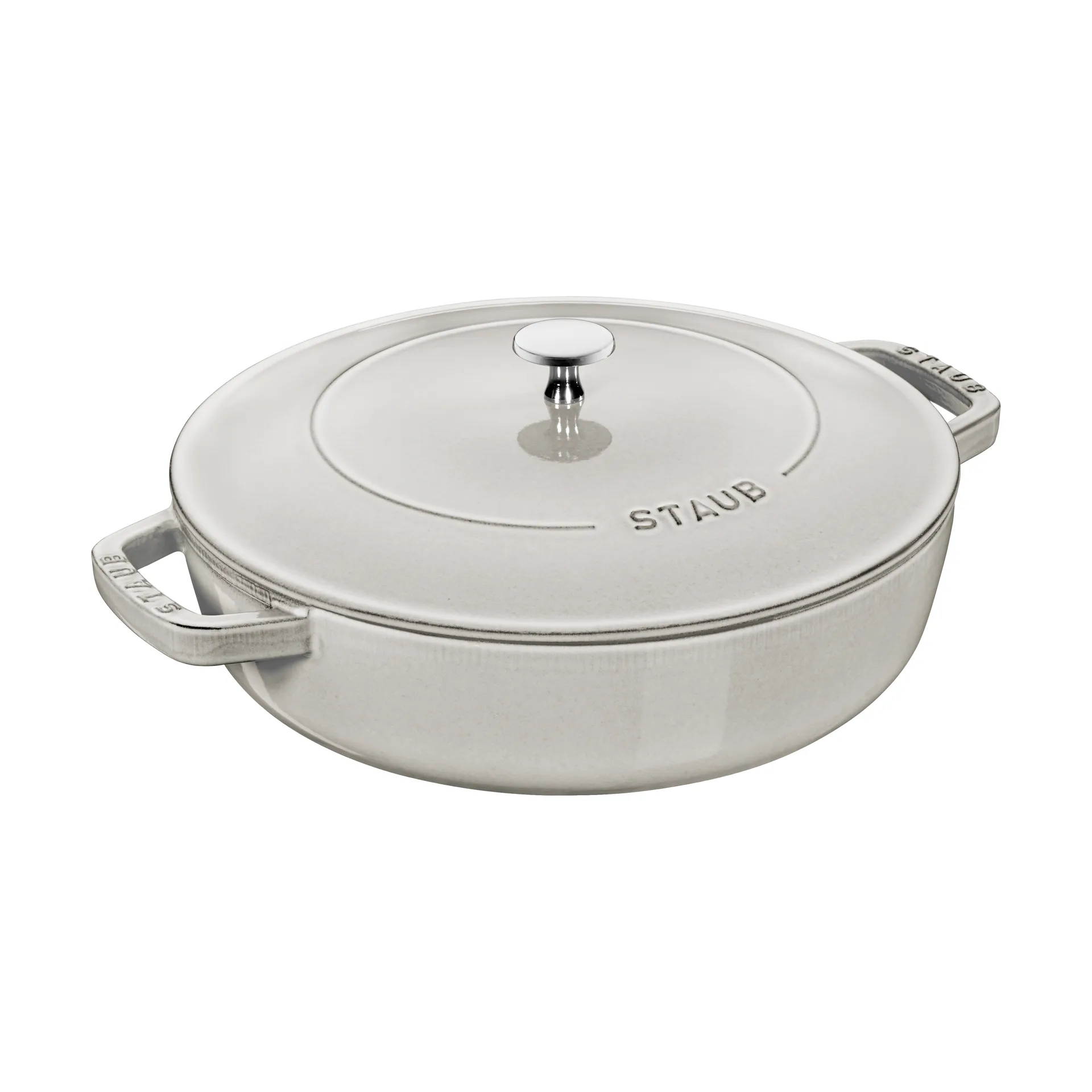 Staub Chistera γάστρα μαντεμένια Ø28 εκ., White truffle STAUB