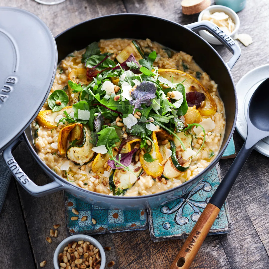 Staub Chistera γάστρα μαντεμένια Ø28 εκ., White truffle STAUB