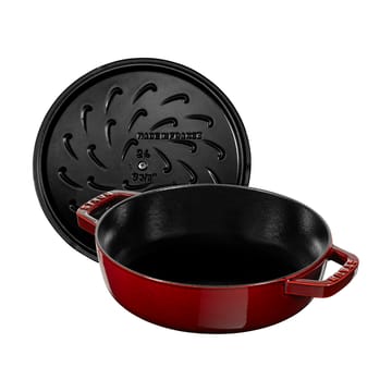 Staub Chistera γάστρα μαντεμένια Ø28 εκ. - Γρεναδίνι κόκκινο - STAUB