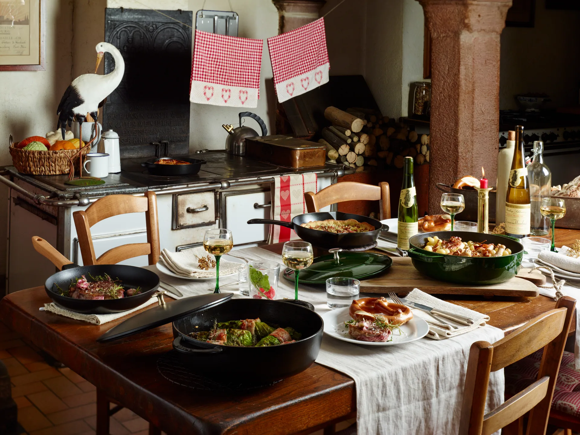 Staub Chistera γάστρα μαντεμένια Ø28 εκ., Πράσινο βασιλικόυ STAUB