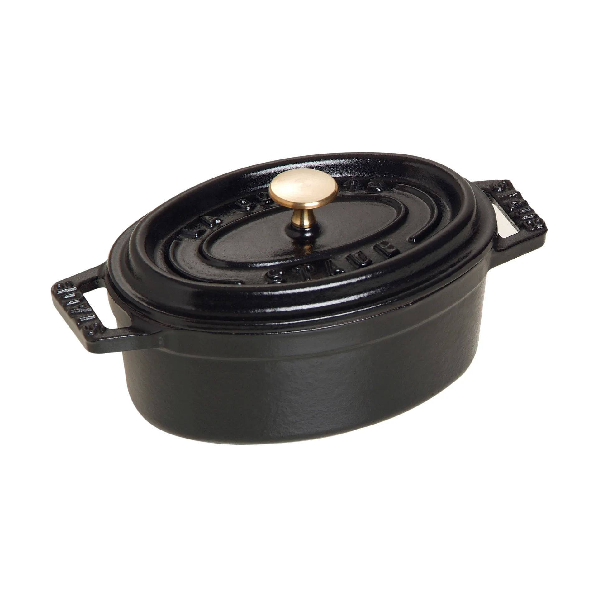 Staub La Cocotte οβάλ μίνι κατσαρόλα χυτοσίδηρος 0,25 L, Μάυρο STAUB