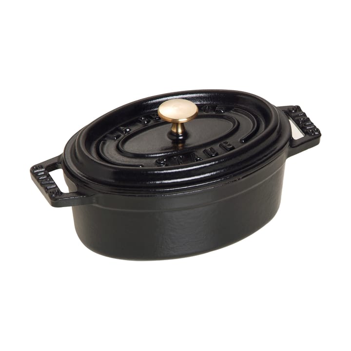 Staub La Cocotte οβάλ μίνι κατσαρόλα χ�υτοσίδηρος 0,25 L - Μάυρο - STAUB