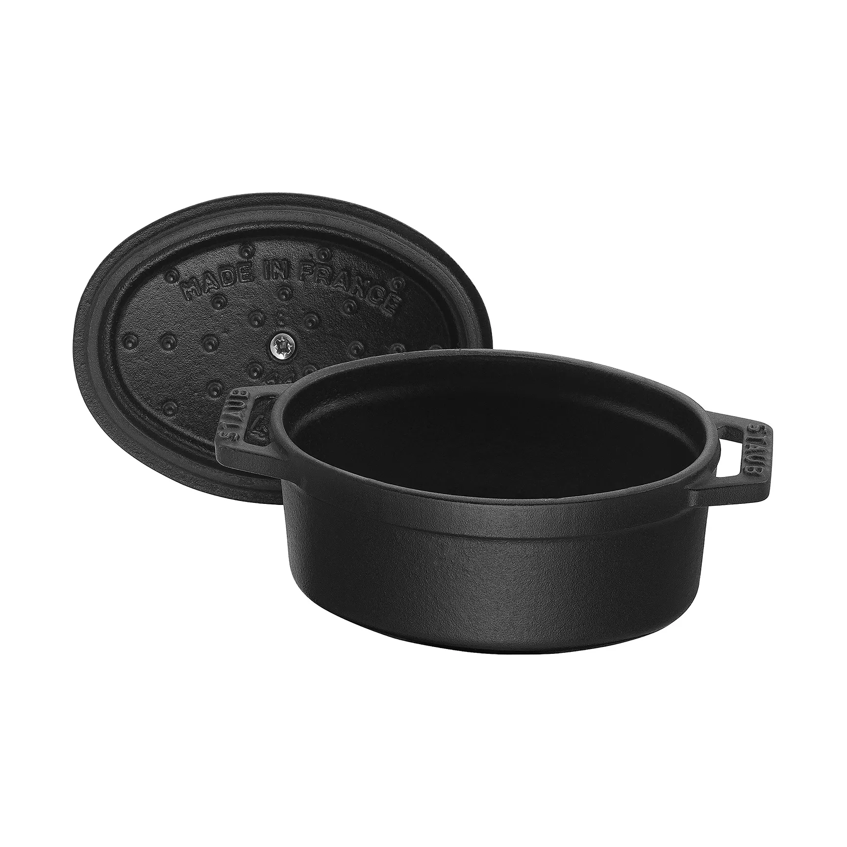 Staub La Cocotte οβάλ μίνι κατσαρόλα χυτοσίδηρος 0,25 L, Μάυρο STAUB