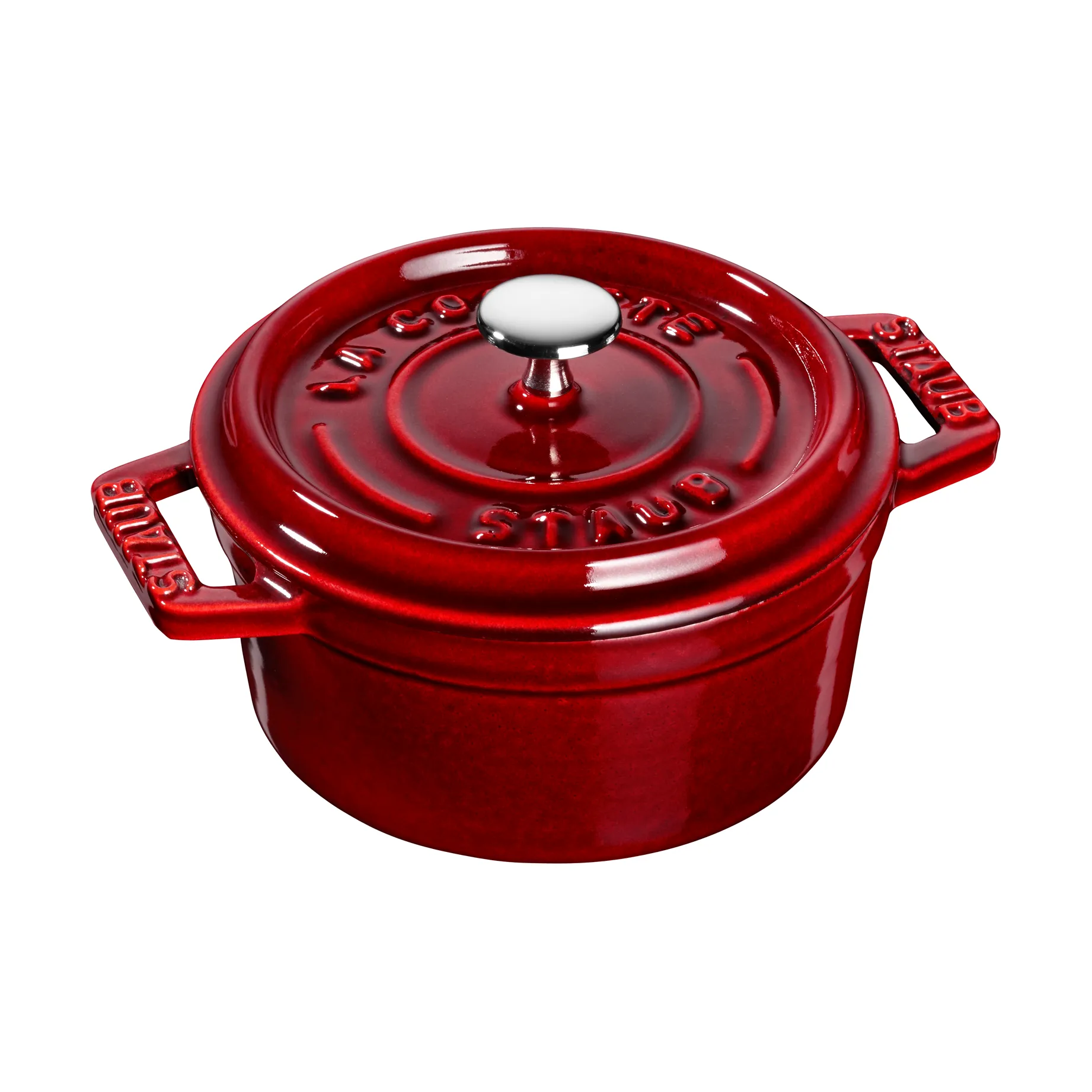 Staub La Cocotte στρογγυλή κατσαρόλα μαντεμένια 0,25 L, Γρεναδίνι κόκκινο STAUB