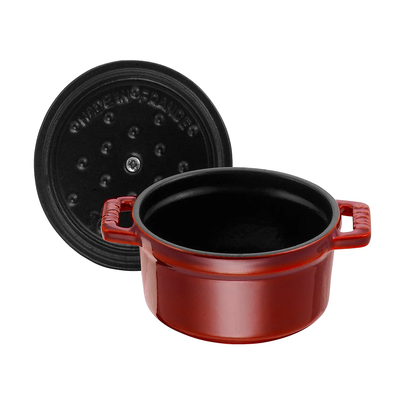 Staub La Cocotte στρογγυλή κατσαρόλα μαντεμένια 0,25 L, Γρεναδίνι κόκκινο STAUB