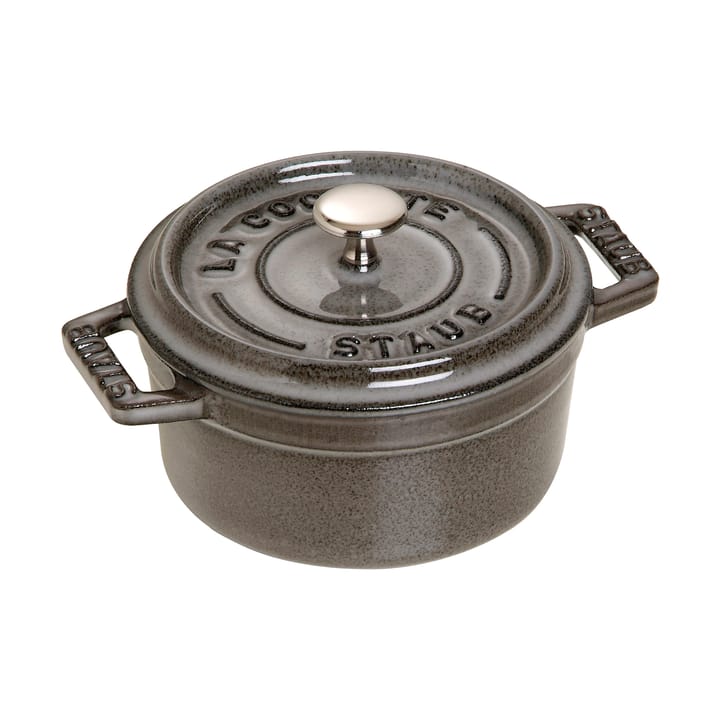 Staub La Cocotte στρογγυλή κατσαρόλα μαντεμένια 0,25 L - Γραφίτης γκρι - STAUB