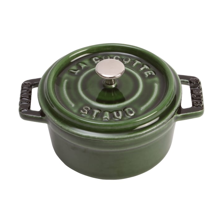 Staub La Cocotte στρογγυλή κατσαρόλα μαντεμένια 0,25 L - Πράσινο βασιλικόυ - STAUB