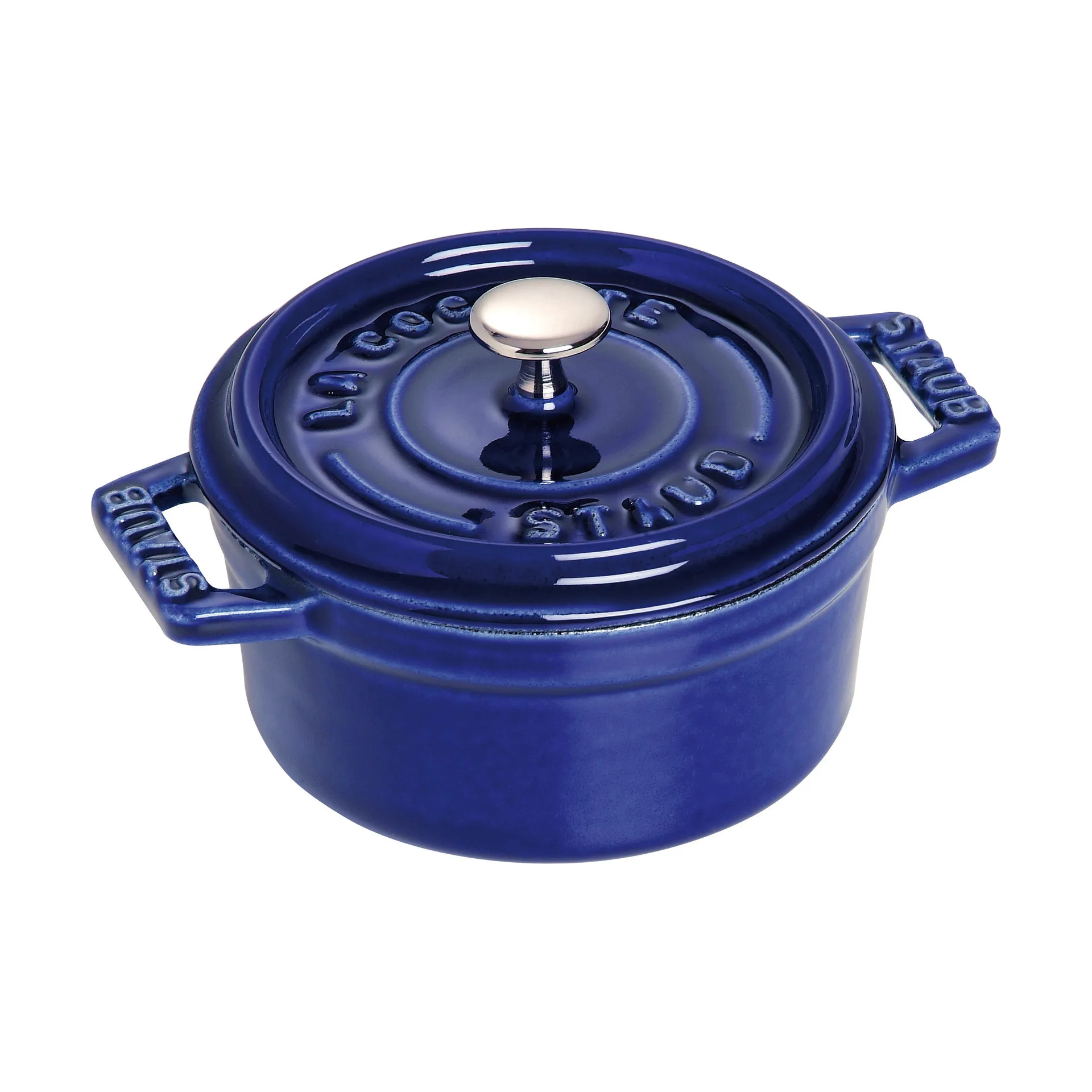 Staub La Cocotte στρογγυλή κατσαρόλα μαντεμένια 0,25 L, Σκούρο μπλε STAUB