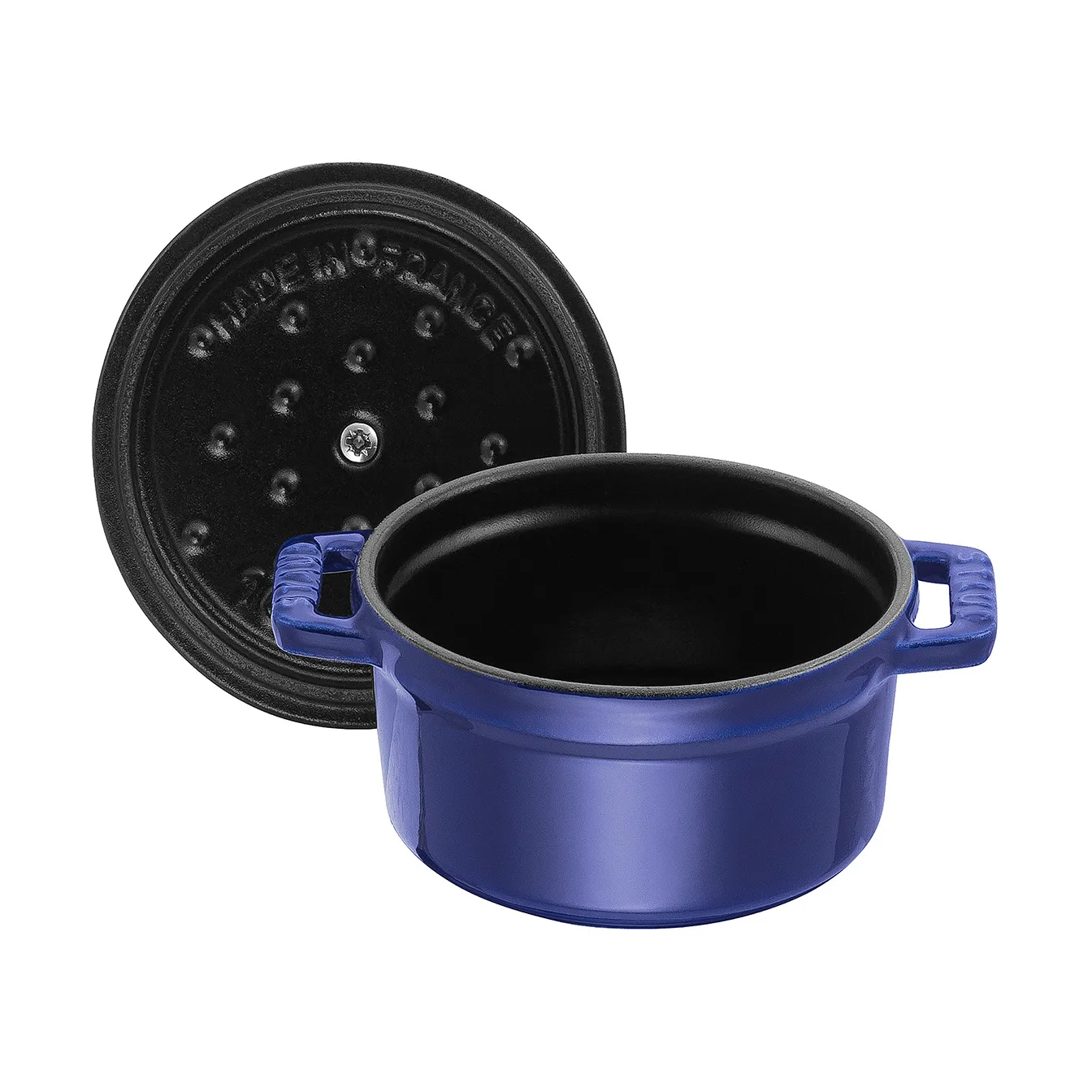 Staub La Cocotte στρογγυλή κατσαρόλα μαντεμένια 0,25 L, Σκούρο μπλε STAUB
